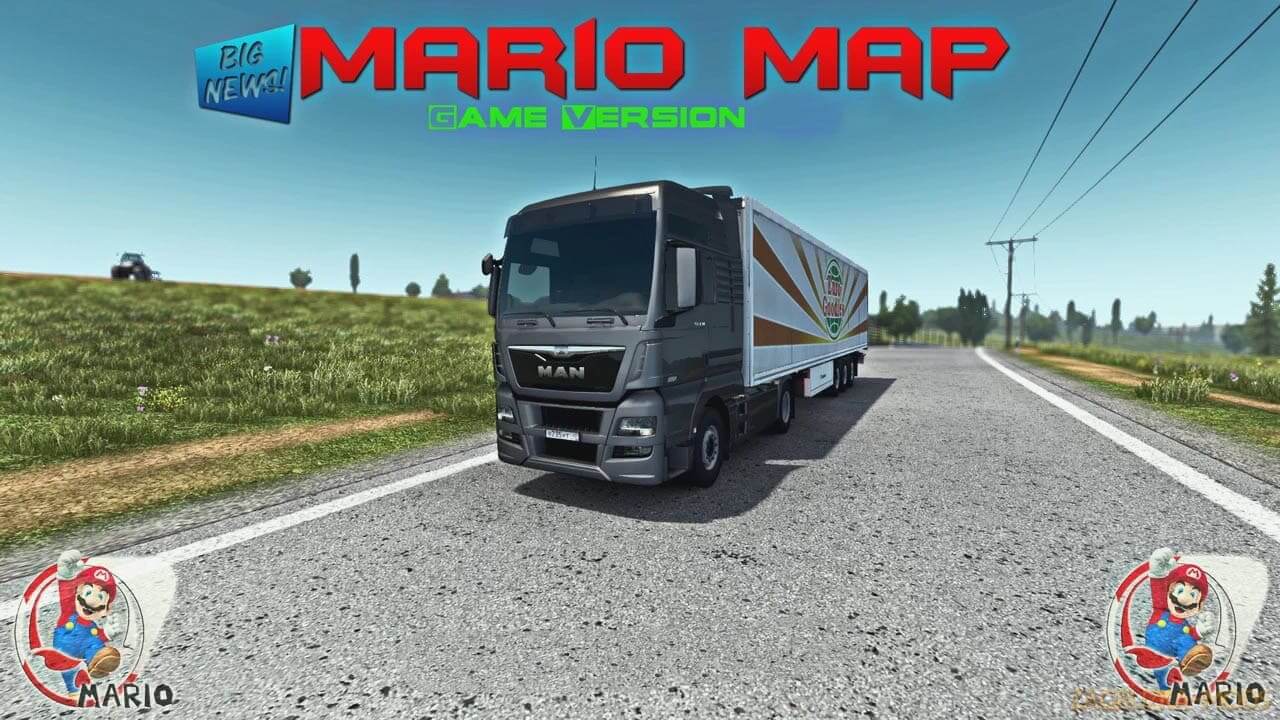 Карта "Mario Map " v13.0 для ETS2