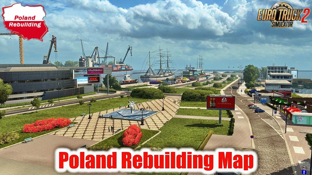 Карта Польши "Poland Rebuilding" для ETS2