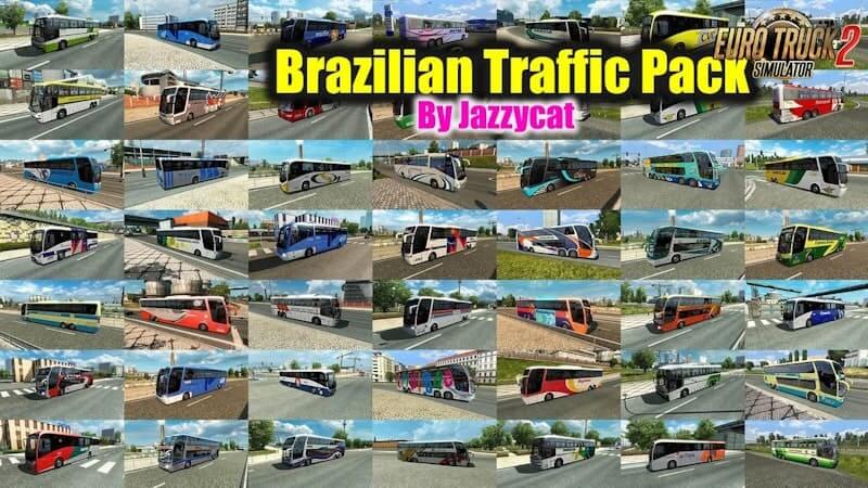 Пак бразильских машин в трафик ETS2