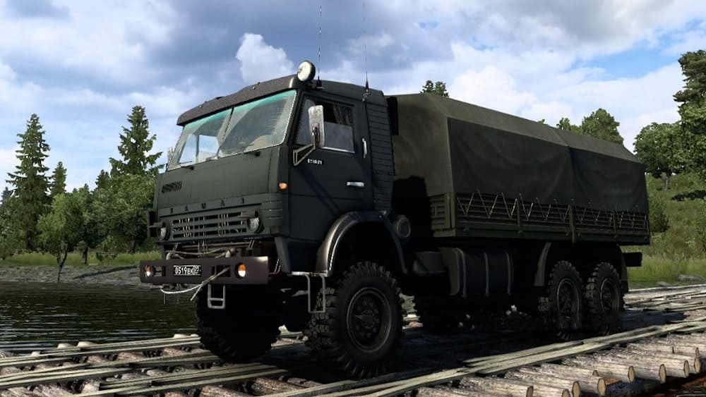 Военный грузовик КамАЗ-43101 для ETS2