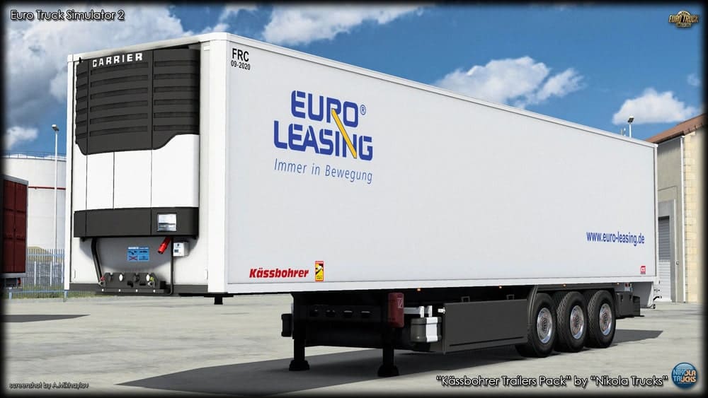 Пак прицепов Kassbohrer для Euro Truck Simulator 2