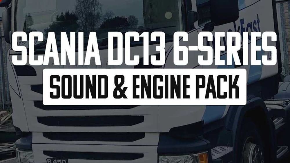 Звуки двигателя Scania DC13-6 Series для ETS2