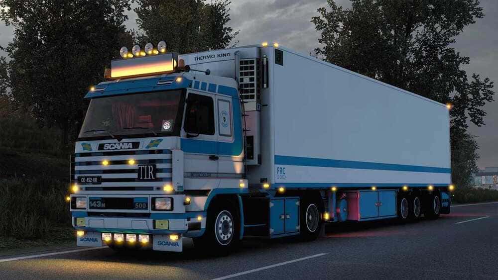 Scania 143M Ex PB KOK & Zn Holland Trailer для ETS2