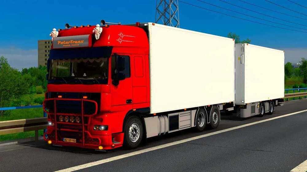 DAF XF Combi с прицепом для Euro Truck Simulator 2