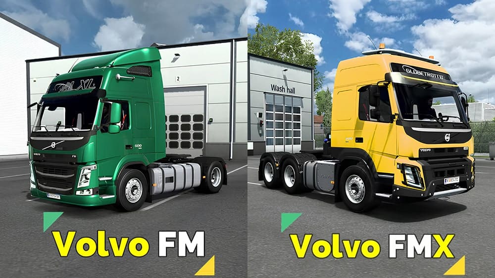 Грузовики  Volvo FM и FMX для ETS2