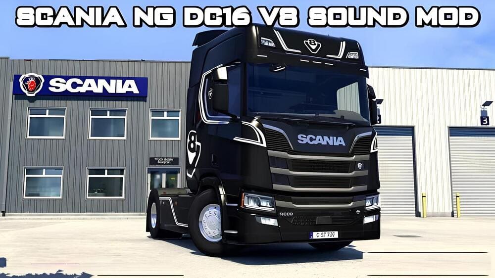 Набор звуков SCANIA NextGen DC16 V8 для ETS2
