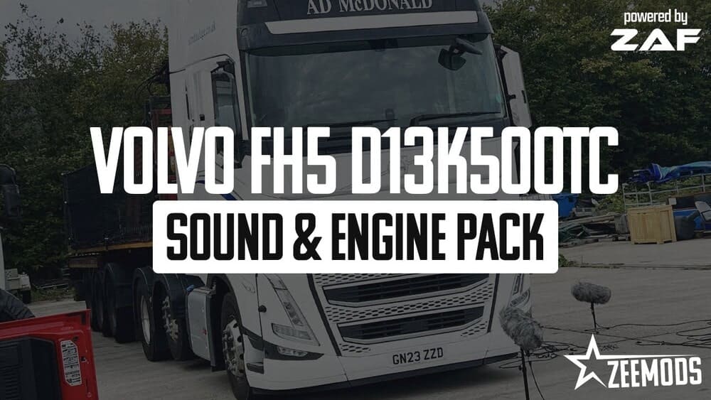 Мод звука Volvo FH5 D13K500TC для ETS2