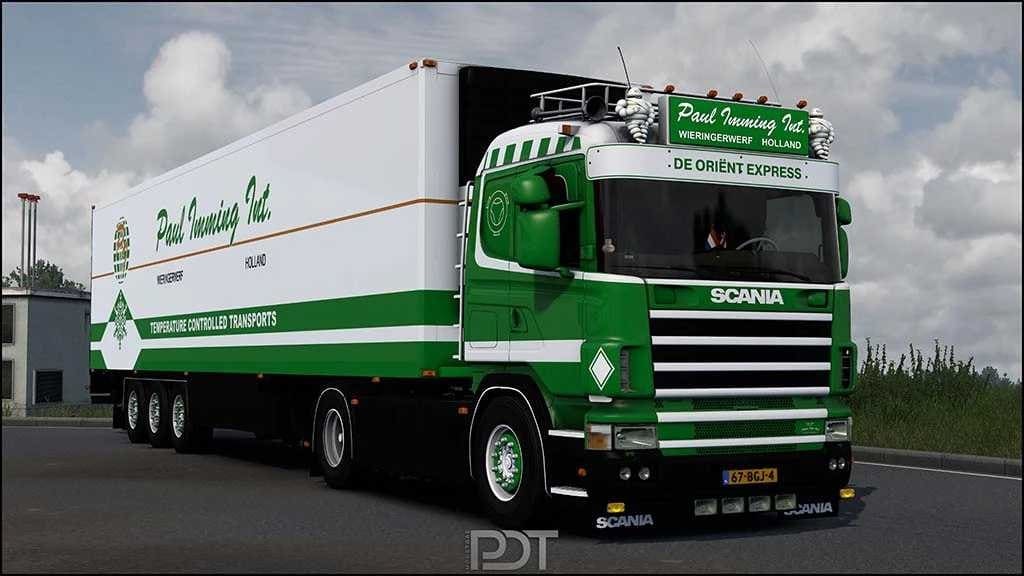 Scania 4series 164 480 + прицеп Paul Imming для ETS2